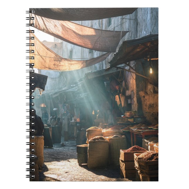 Morning Light Anciate Spice Bazaar Notebook Notizblock (Vorderseite)