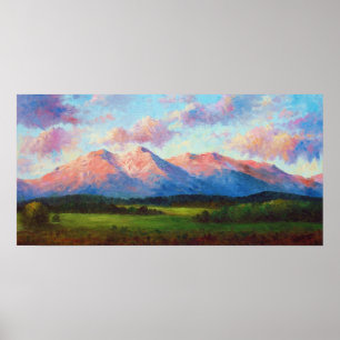 "Morning Light On Mount Shavano" Print Poster
