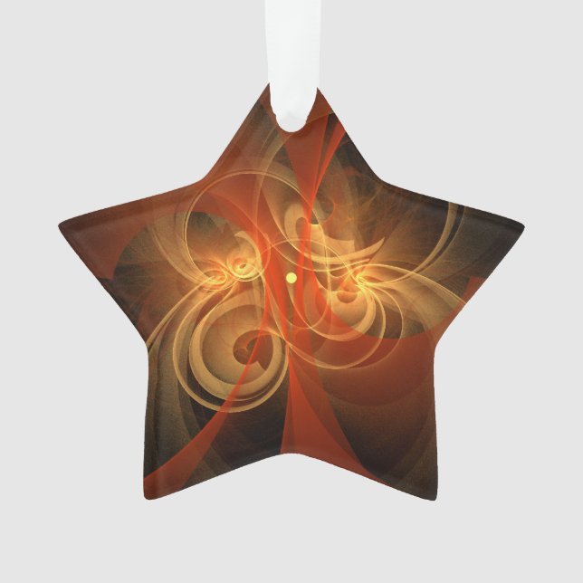 Morning Magic Abstrakt Art Acrylic Star Ornament (Vorderseite)