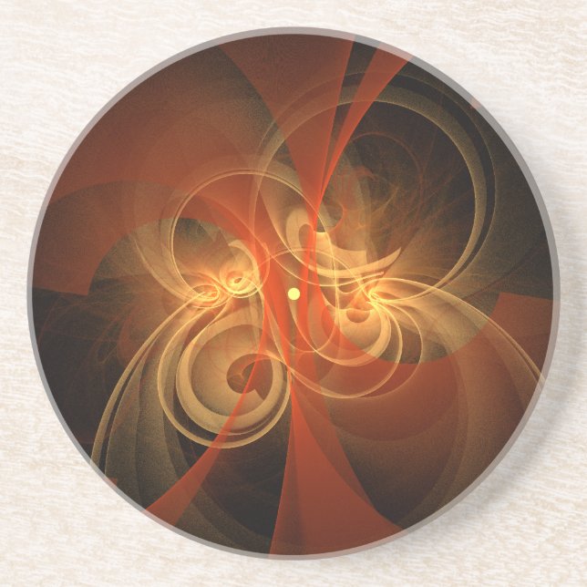 Morning Magic Abstrakt Art Sandstone Untersetzer (Vorne)