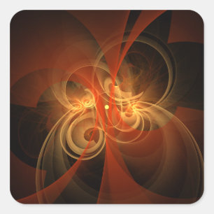Morning Magic Abstrakt Art Square Sticker