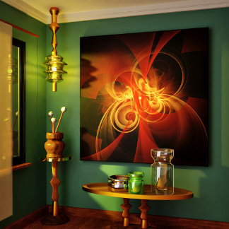 Morning Magic Abstrakt Art Wrapped Canvas Print Leinwanddruck