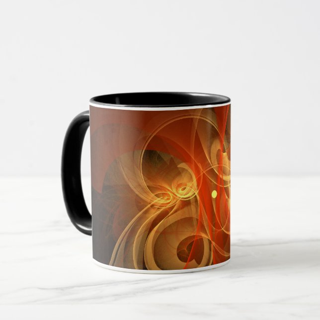 Morning Magic Abstrakt Coffee Tasse (Vorderseite Links)