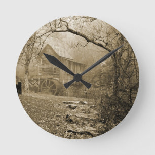 Morning Mist Runde Wanduhr