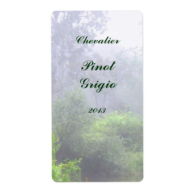 Morning Mist Wine Label (Vorne)