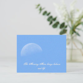 Morning Moon Postcard Postkarte