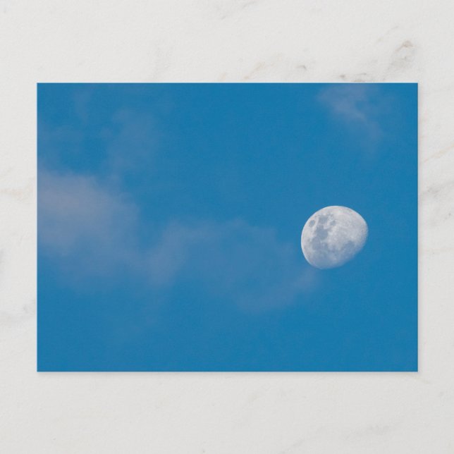 Morning Moon | Sambia, Afrika Postkarte (Vorderseite)