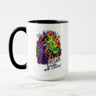Morning Motivation Lion Tasse