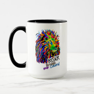 Morning Motivation Lion Tasse
