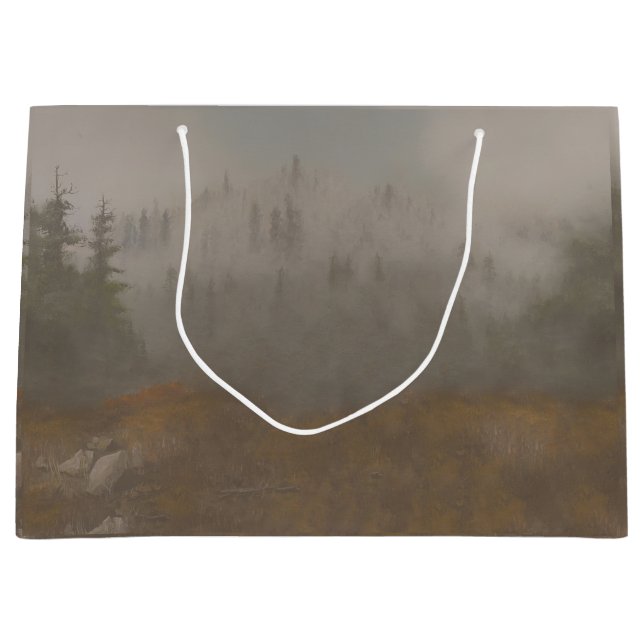 "Morning Mountain" Große Geschenktüte (Vorderseite)