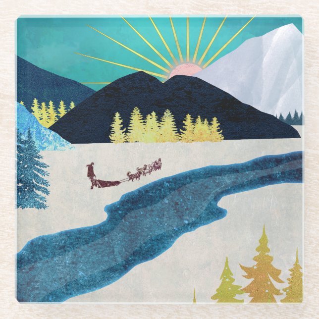 Morning Musher Glasuntersetzer (Vorderseite)