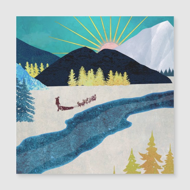 Morning Musher Magnetkarte (Vorderseite)