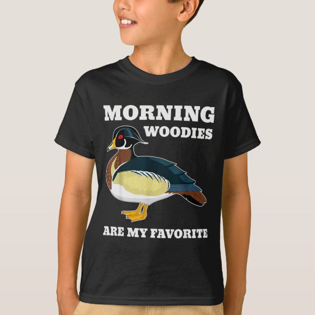 Morning My Favorite Duck Hunting Funny Hunter  T-Shirt (Vorderseite)