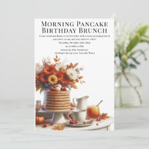 Morning Pancake Birthday Brunch Cosy Weekend Einladung