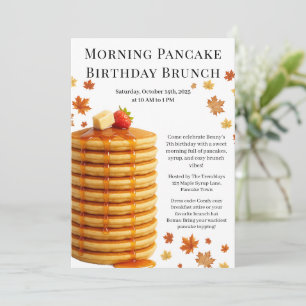Morning Pancake Birthday Brunch Cosy Weekend Einladung