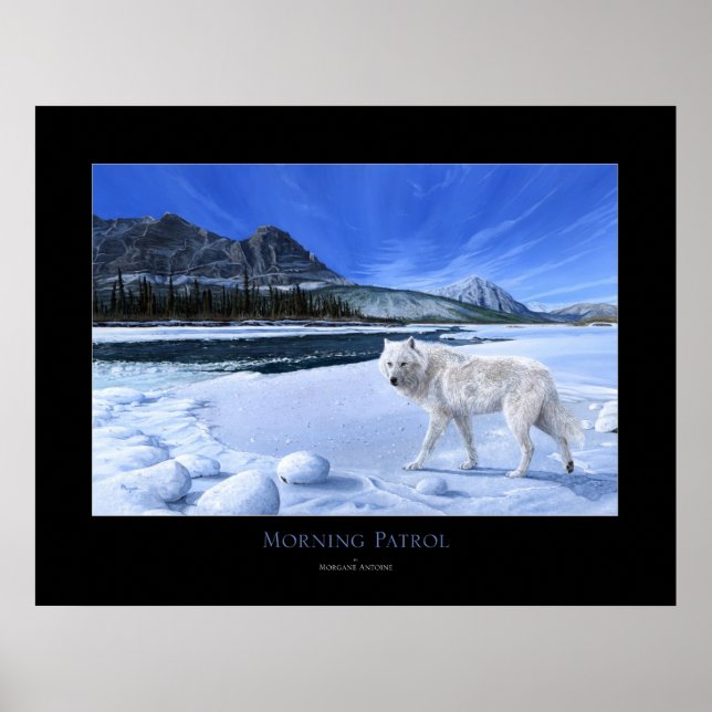 Morning Patrol White Wolf River Poster ALL SIZES (Vorne)