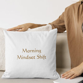Morning Peace Aura Moderne Schrift  Kissen