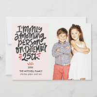 Morning Person 25. Dezember Funny Holiday Foto