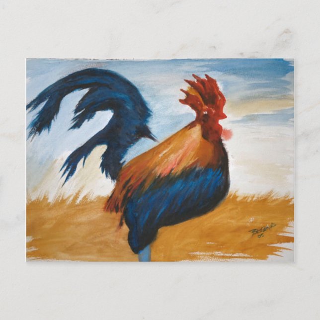 Morning Rooster Postkarte (Vorderseite)