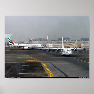 Morning Rush Hour in Dubai Poster