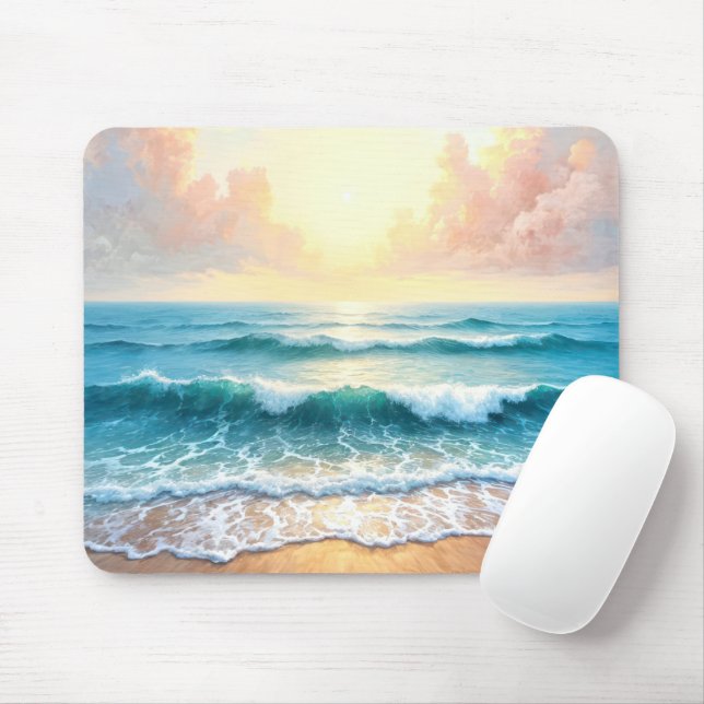 Morning Seascape Mousepad (Mit Mouse)