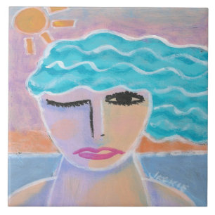 Morning Sky Original Abstrakte Malerei Fliese