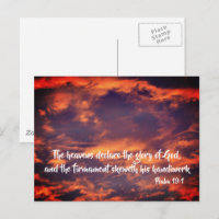 Morning Sky Psalm 19:1 Inspirational