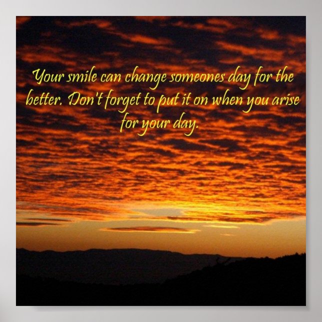 Morning Smile Poster (Vorne)