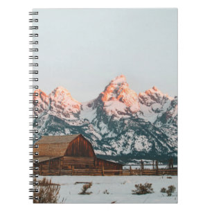 Morning Sunrise Cabin Grand Teton Nationalpark Notizblock