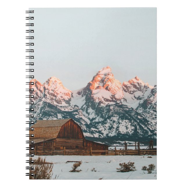 Morning Sunrise Cabin Grand Teton Nationalpark Notizblock (Vorderseite)