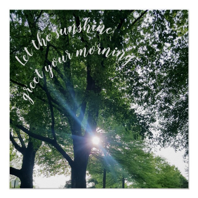 Morning Sunrise Glossage Poster (Vorderseite)