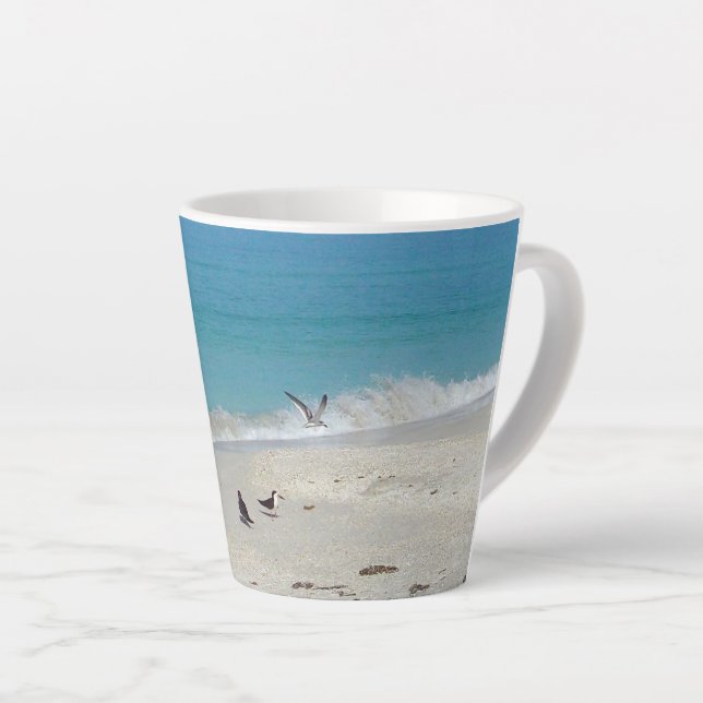 Morning Surf Latte Tasse (Rechte Ecke)