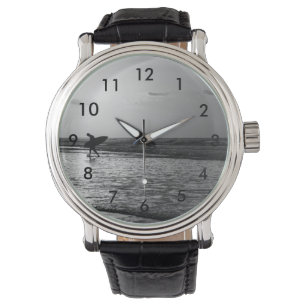 Morning Surfer Grauscale Armbanduhr