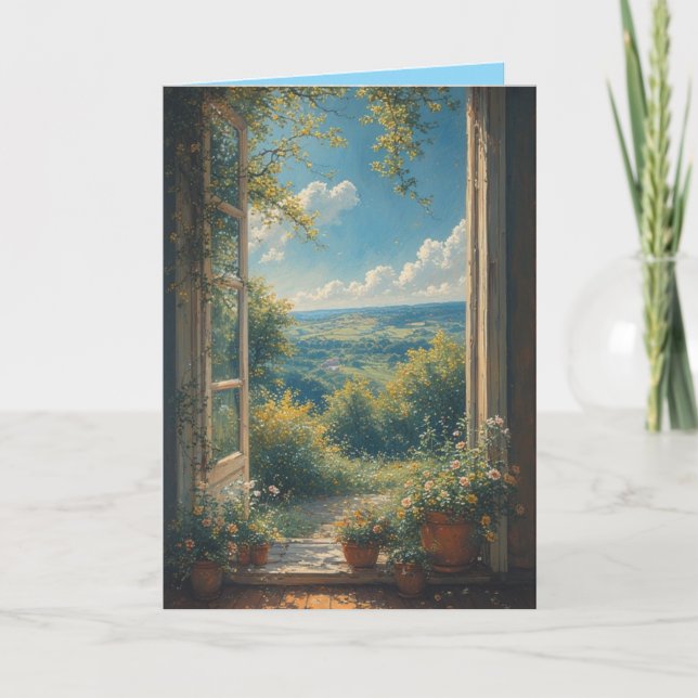 Morning View from the patio Karte (Vorderseite)