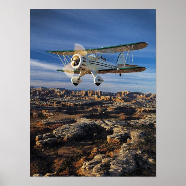 Morning Waco Flight Poster (Vorne)