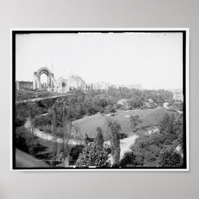 Morningside Park, New York c1904, Vintag Poster (Vorne)