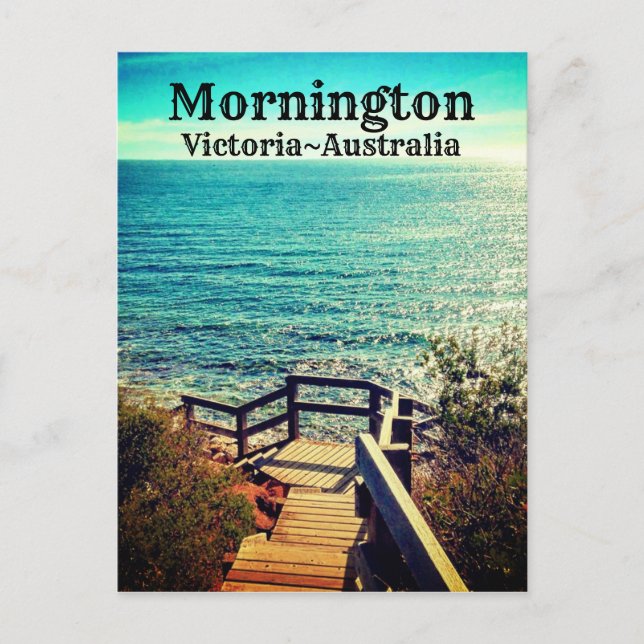 Mornington, Victoria, Australien, Vintage Postkart Postkarte (Vorderseite)