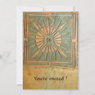 MORNSTAR , antigelb, grün, weiß Einladung