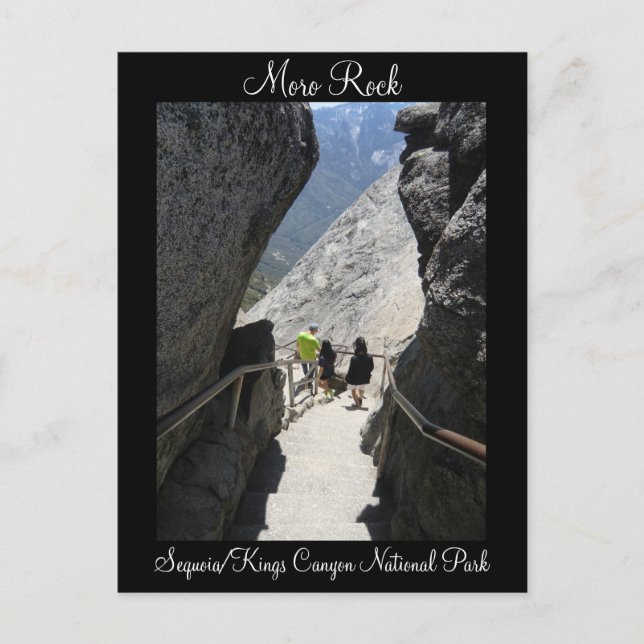 Moro Rock Sequoia Nationalpark Postcard Postkarte (Vorderseite)