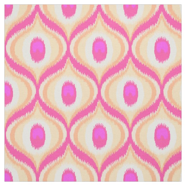 Morocan-Design in Rosa und Orange Stoff (Muster)