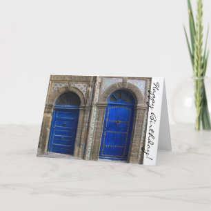 Moroccan Doors Happy Birthday Card Karte