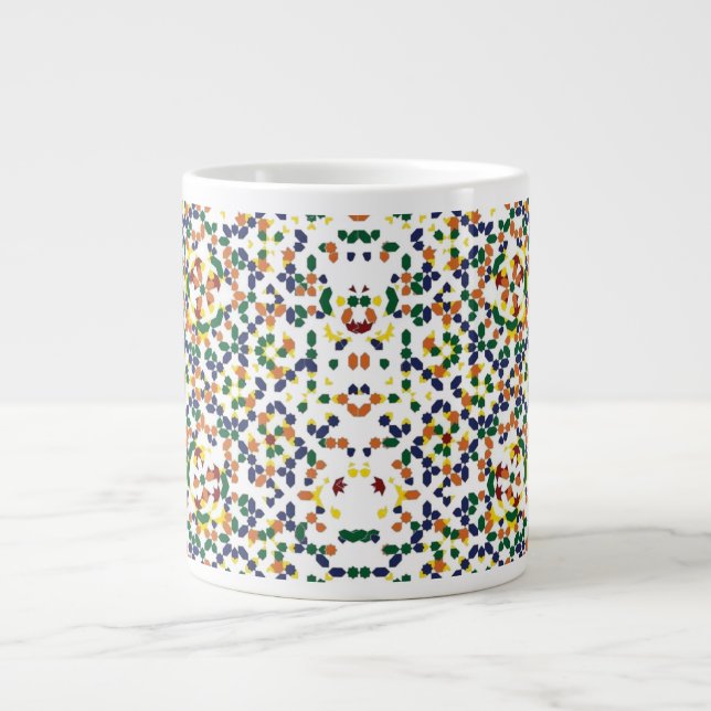 Moroccan Geometric Pattern Jumbo-Tasse (Vorderseite)