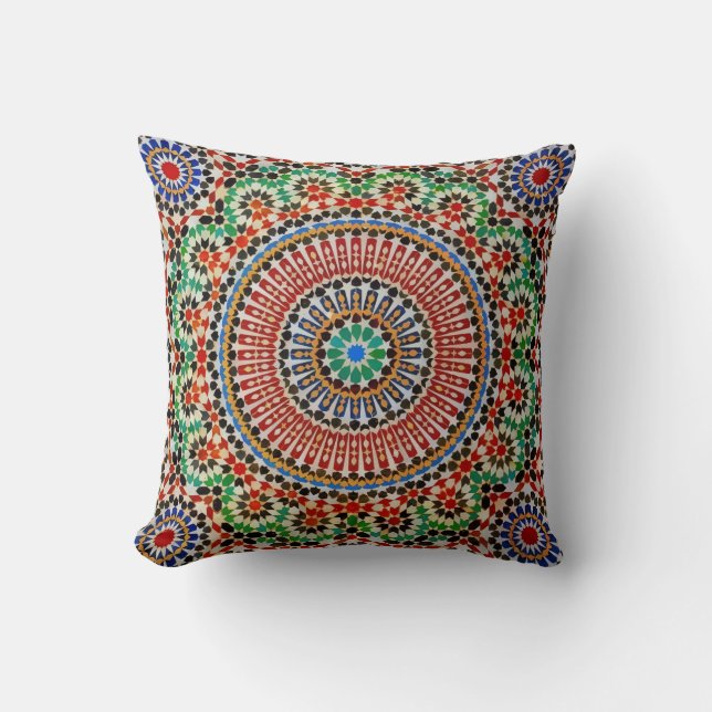 Moroccan Geometric Pattern  Kissen (Vorderseite)