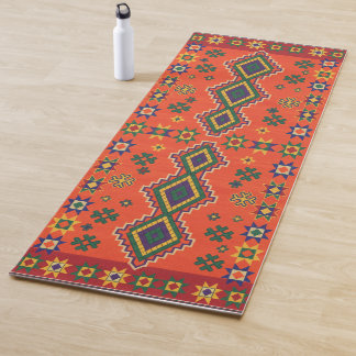Moroccan Harmony in Orange Yogamatte