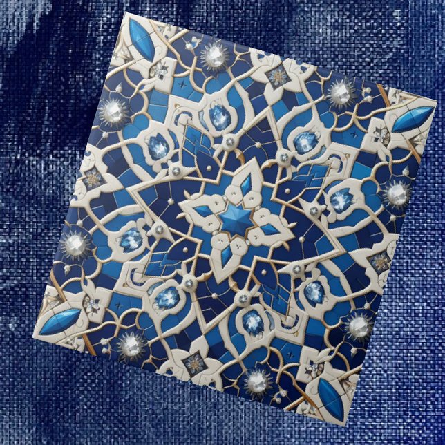 Moroccan Mediterranean Faux Diamond Tile Pattern Fliese (Von Creator hochgeladen)