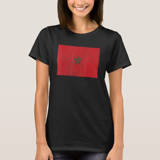 Moroccan Morocco Flag Pride Moroccan Flag T-Shirt (Vorderseite)