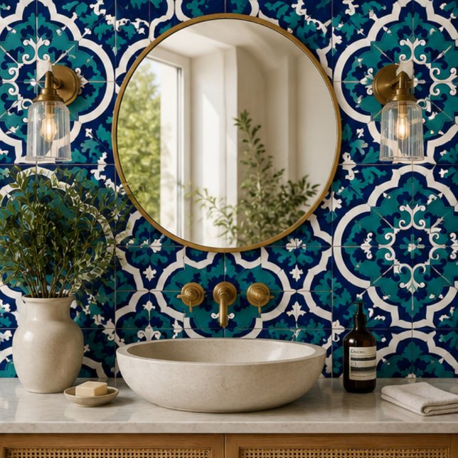 Moroccan Oasis Mosaic for Luxury Mediterranean  Fliese (Von Creator hochgeladen)