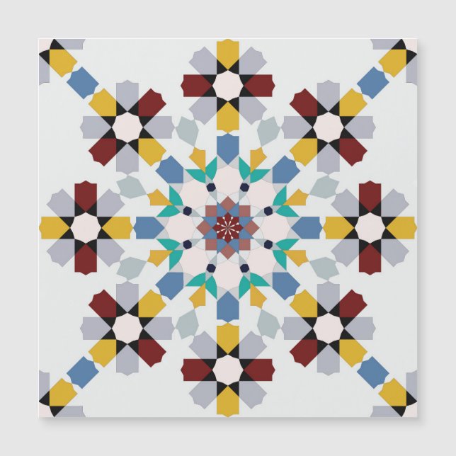 Moroccan Zelije!Moroccan Zellige Magnetkarte (Vorderseite)