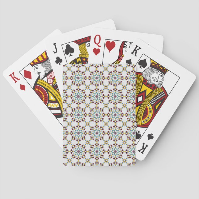Moroccan Zelije!Moroccan Zellige Spielkarten (Rückseite)
