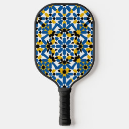 Moroccan Zellige Geometric Pattern Professional Pickleball Schläger
